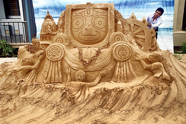 sudam sand art museum art piece - shree jagannath