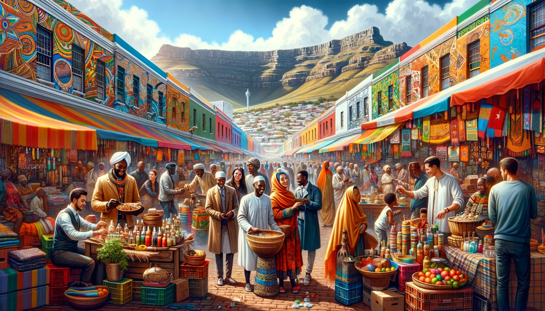 A vibrant and culturally rich image of Khayelitsha, Cape Town