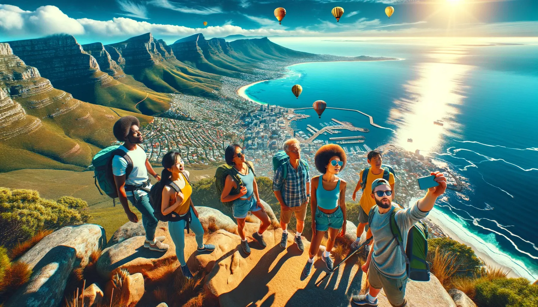 A stunning and adventurous image of Lion's Head in Cape Town